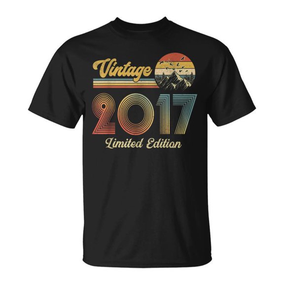 Year Old Gifts 2017 Limited Edition Th Birthday V2 Men Women Tshirt Graphic Print Unisex