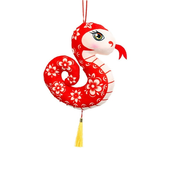 Year Of The Snake Pendant Realistic Snake Stuffed Animal Plush Snake Toy For Chinese New Year Feng Shui Tassel Pendant Lunar New Year Hanging Decoration