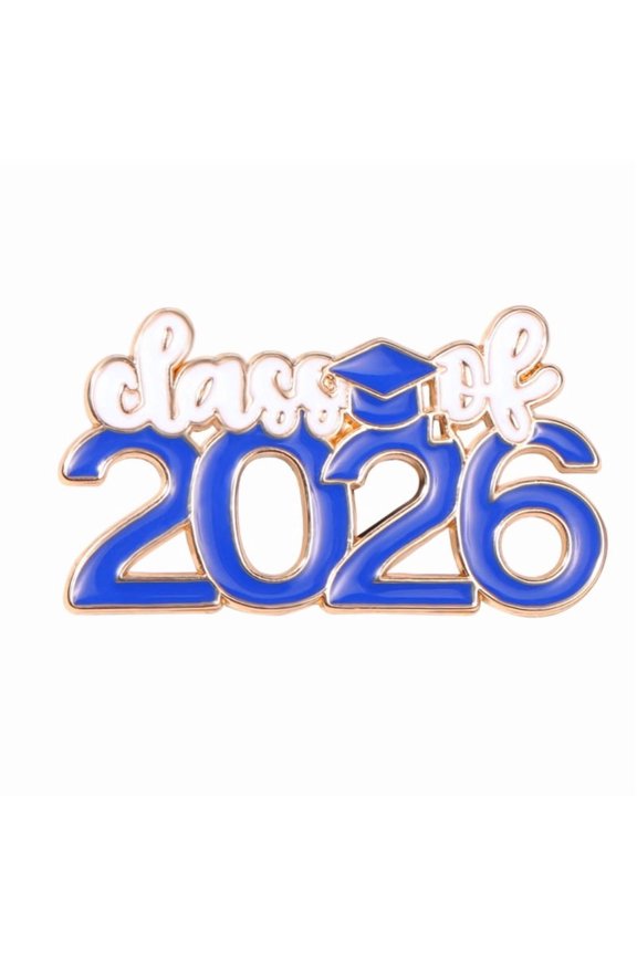 Year of 2026 Graduation Pin Zinc Alloy Enamel Brooch For Students Achievement