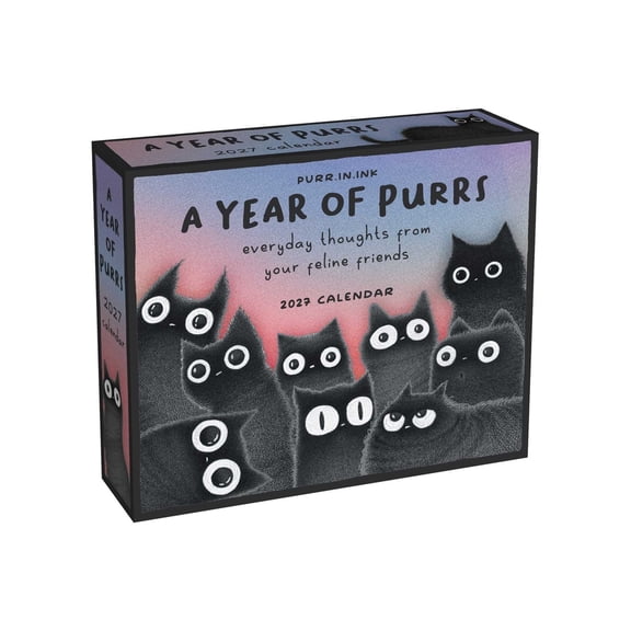 A Year of Purrs 2027 Day-To-Day Calendar, (Paperback)