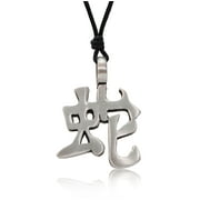 VIETSWAY Year of the Snake Silver Pewter Charm Necklace Pendant Jewelry With Cotton Cord