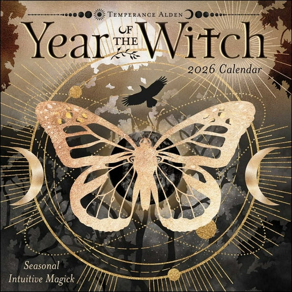 Year of the Witch 2026 Wall Calendar: Seasonal Intuitive Magick, (Paperback)