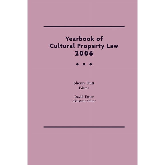 Yearbook of Cultural Property Law Yearbook of Cultural Property Law, (Hardcover)