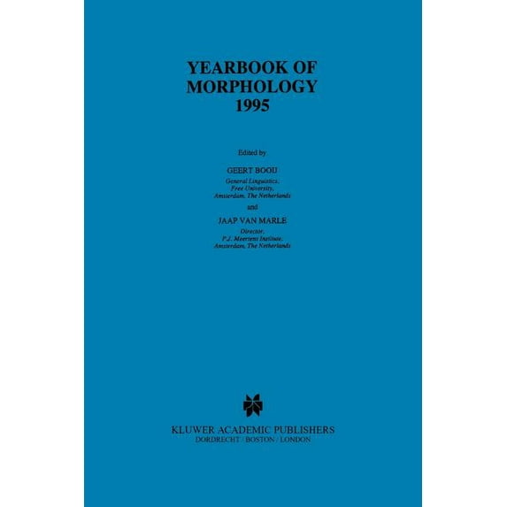 Yearbook of Morphology Yearbook of Morphology 1995, (Paperback)