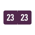 thumbnail image 1 of Yearly End Tab File Folder Labels, 23, 0.5 x 1, Purple, 25/Sheet, 10 Sheets/Pack | Bundle of 2 Packs, 1 of 4