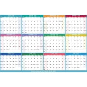 Yearly Wall Calendar 2026-2027 - Large Yearly Calendar, Jul 2026 - Jun 2027, 38.2" x 25.2" Open, 2026-2027 Calendar, Large Wall Calendar, Full Year Paper Calendar with Notes, Thicker Paper - Multi