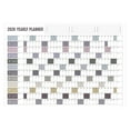 thumbnail image 1 of Yearly Wall Calendar With Holiday,Rolled Paper Calendar for Wall Without Crease,Full Year Wall Calendar One Page,At One Glance,23"X 33",Horizonal(Dark Colorful), 1 of 5