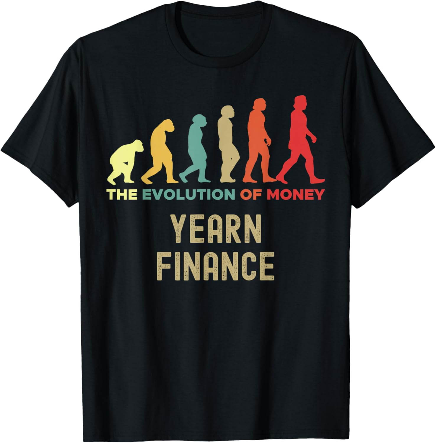 Yearn Finance Crypto The Evolution of Money Caveman T-Shirt - Walmart.com