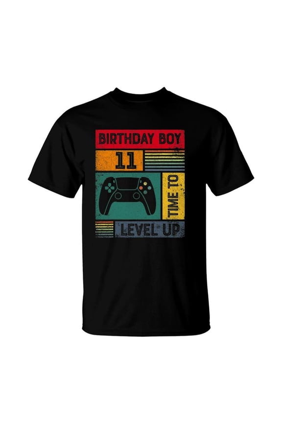Years Old Birthday Boy Time To Level Up Gamer Birthday TShirt