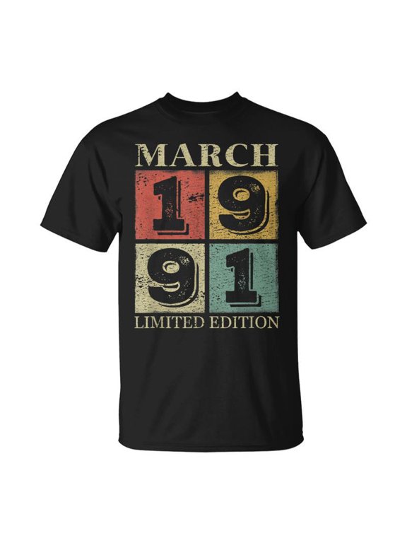 Years Old For Nd Birthday Awesome Since March 1991 TShirt