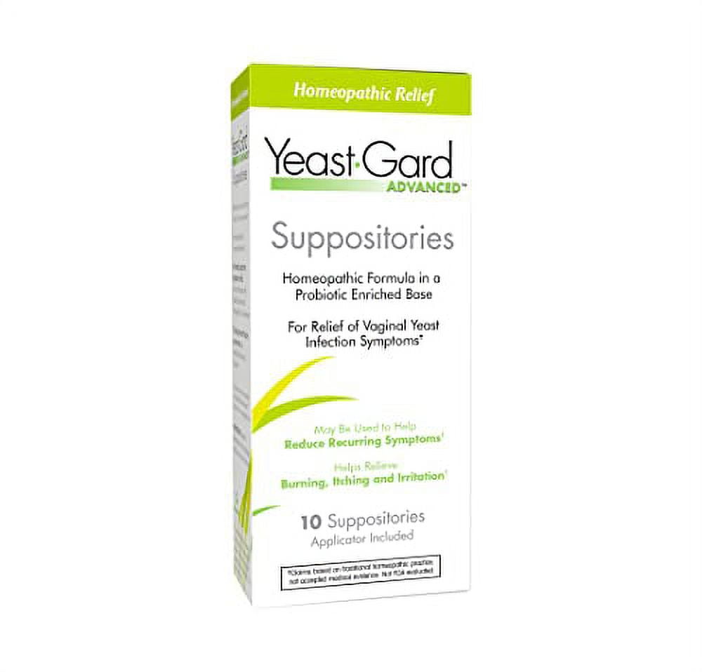 YeastGard Advanced Homeopathic Yeast Infection Vaginal Suppositories