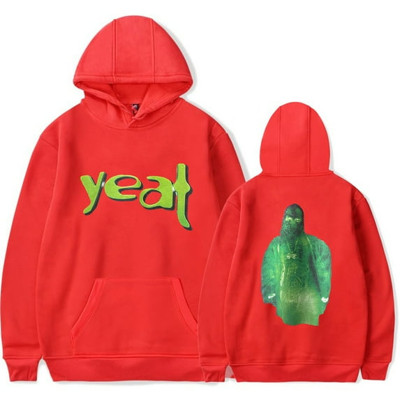 Yeat 2alive Green tour Hoodie merch 2023 pop graphics print Unisex Trendy Casual Streetwear Sweatshirt