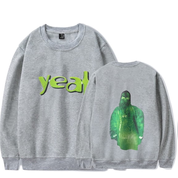 Yeat 2alive Green tour crew neck sweatshirt merch 2023 pop graphics print Unisex Trendy Casual Streetwear