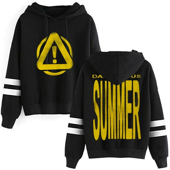 Yeat Dangerous Summer Hoodies Pocketless Parallel Bars Sleeve Streetwear