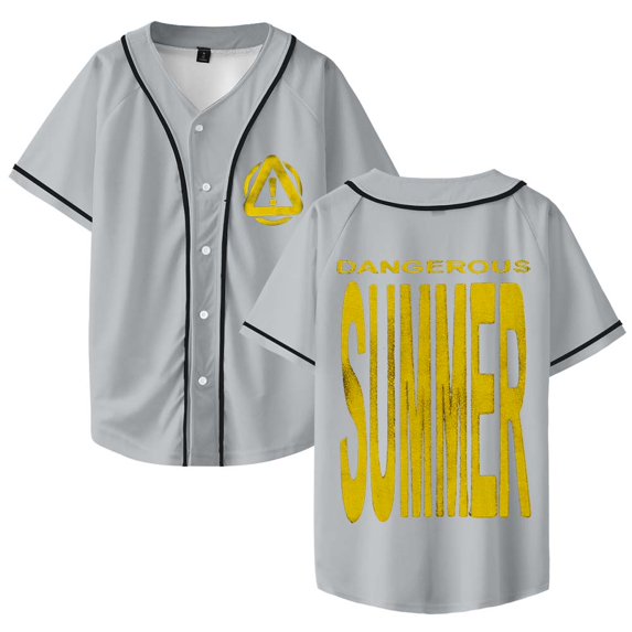 Yeat Dangerous Summer Merch Baseball Jersey Shirt V-Neck Women Men Short Sleeve Streetwear Clothes