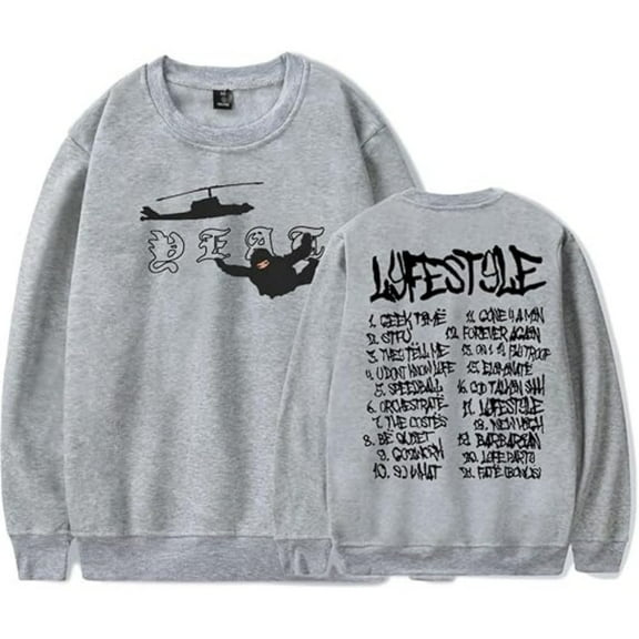 Yeat Lyfestyle 2093 Album Sweatshirt Women Men Casual Crewneck Long Sleeve Pullover Clothes