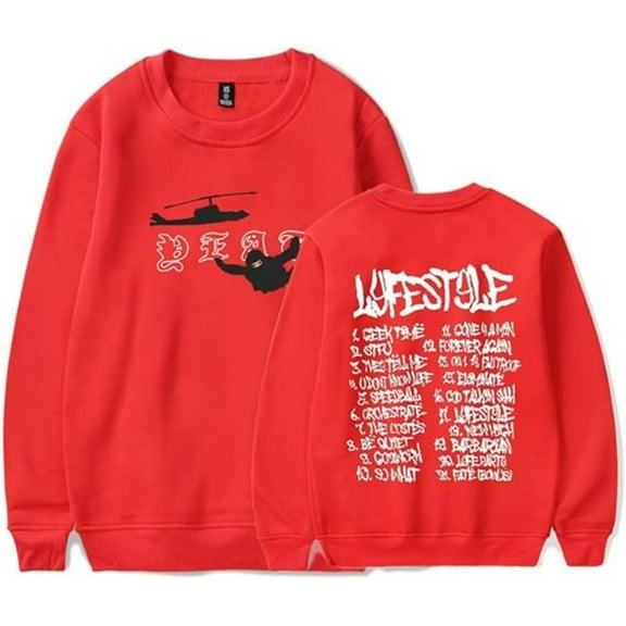Yeat Lyfestyle 2093 Album Sweatshirt Women Men Casual Crewneck Long Sleeve Pullover Clothes