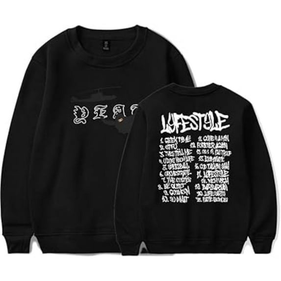 Yeat Lyfestyle 2093 Album Sweatshirt Women Men Casual Crewneck Long Sleeve Pullover Clothes