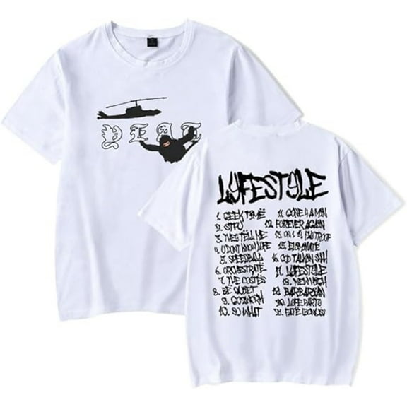 Yeat Lyfestyle 2093 Album T-Shirt Women Men Casual Crewneck Short Sleeve Fashion Tee