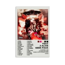 Yeat Poster 2 Alivë Rapper Album Cover Posters for Room Aesthetic, Music Posters Canvas Wall Art for Teen Room, Bedroom, Office Decor