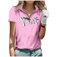 thumbnail image 1 of Yeat Rapper Half Zip T-shirt Women's Stand Collar Short Sleeve Casual Golf Shirt, 1 of 2