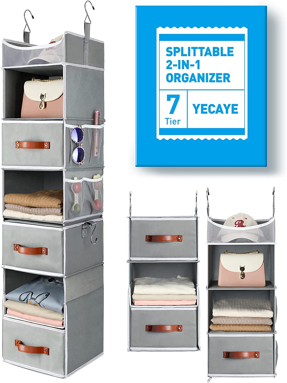 Kelly 5 Shelf / 2 Drawer Closet Organizer – The Novogratz
