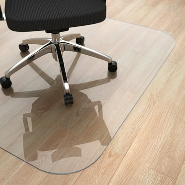 Yecaye PVC Heavy Duty Desk Chair Floor Mat for Hardwood Floor 36" x 48", Home Office Protector Mat, Clear