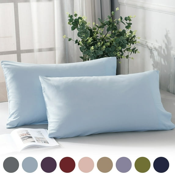 Yeciiwht 2pc Solid Color Pillow Covers 35x20 Inches Velvet Soft Cozy Pillow Case, Household Breathable Pillowcase Sofa Bed Decorative Pillow Cover for Bedroom, Home Decor