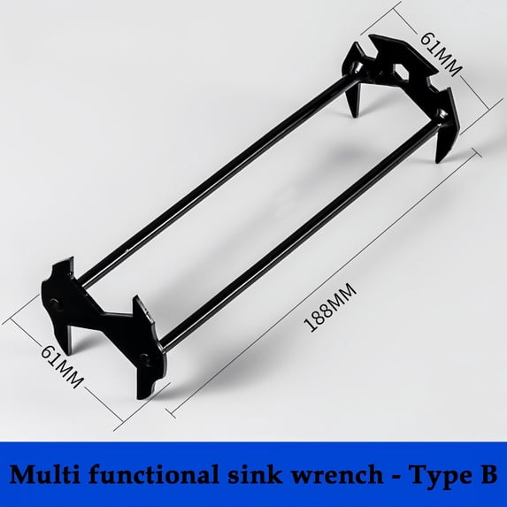 Yeciiwht 4-in-1 Multifunctional Sink Wrench Faucet Tool - Hex Socket Spanner for Bathroom Pipe Installation Disassembly Maintenance