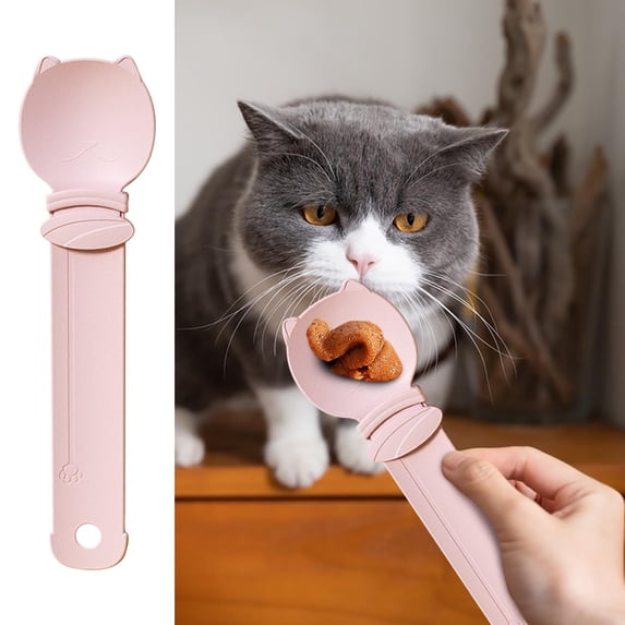 Yeciiwht Cat Treat Spoon Bar Feeder Squeezer Feeding Spoon
