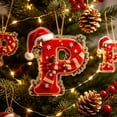 thumbnail image 1 of Yeciiwht Christmas 26 Letters Ornaments – Santa Hat Alphabet Xmas Tree Hanging Decorations, Holiday Party & Home Gift, 1 of 7