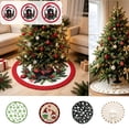 thumbnail image 1 of Yeciiwht Christmas Tree Skirt - 36 inch Tree Skirt with Xmas Themed Print, Festive Tree Base Cover Soft Tree Collar for Holiday & Party Decoration, 1 of 8