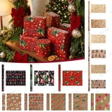 Paper Rol Pattern Yeciiwht Christmas Wrapping Paper Roll, 118in Xmas Themed Pattern Gift ...