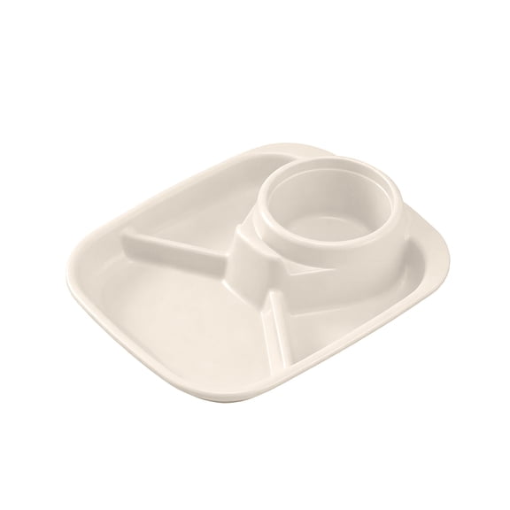 Yeciiwht Compartmentalized Plastic Meal Tray, Divided Dinner Plate for Home School and Light Meals