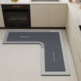thumbnail image 1 of Yeciiwht L Shaped Non-Slip Kitchen Rugs, Stain Resistant Quick Dry Kitchen Mat, Machine Washable Soft Foldable Kitchen Mats for Home, Kitchen, 1 of 5