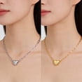 thumbnail image 1 of Yeciiwht Love Magnetic Necklace Spring Buckle Neck Chain Pendant Gift, 1 of 7