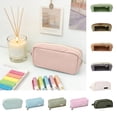 thumbnail image 1 of Yeciiwht Canvas Pencil Case - Large Capacity Stationery Organizer Pouch with Zipper Pencil Cases for School, Classroom, Office, 1 of 8