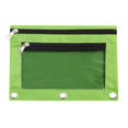 thumbnail image 1 of Yeciiwht Pencil Case 3-Ring Pencil Pouch Oxford Fabric Pencil Bag Double-Layer Mesh Bag Large Capacity Multicolor with Zipper Pouch for School Office, 1 of 3