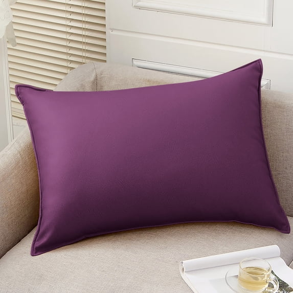Yeciiwht Pillow Covers Outdoor Waterproof Pillowcase Solid Color Cushion Cover (without pillow core) 20*12 Inches