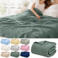 thumbnail image 1 of Yeciiwht Soft Gauze Blanket Breathable Lightweight Cotton Muslin Blankets Throw Blanket for Bed, Couch & Sofa, Cozy All-Season Home Blanket 59*51, 1 of 9