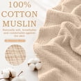 thumbnail image 1 of Yeciiwht Soft Gauze Blanket Breathable Lightweight Cotton Muslin Blankets Throw Blanket for Bed, Couch & Sofa, Cozy All-Season Home Blanket 90*90, 1 of 9