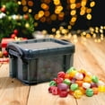 thumbnail image 1 of Yeciiwht Storage Bins Candy Color Mini Storage Box Transparent Storage Box Small Glove Box Cute Lock Jewelry Box, 1 of 5