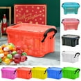 thumbnail image 1 of Yeciiwht Storage Bins Candy Color Mini Storage Box Transparent Storage Box Small Glove Box Cute Lock Jewelry Box, 1 of 7