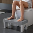 thumbnail image 1 of Yeciiwht Toilet Stool Squatting Poop Stool Bathroom Squatty Potty Step Stool, Toilet Assistance Step Stool Fits All Toilets Detachable Stackable Stool, 1 of 6