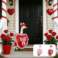 thumbnail image 1 of Yeciiwht Valentines Day Porch Gooses Clothes Decoration for 23 Inches Lawns Gooses Accessories Garden Decoration Porch Goose Outfits Holiday Party Home Decor, 1 of 7