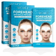 Yecuce 2-Pack Forehead Wrinkle Patches with Aloe, Collagen, Vitamin E, Anti Wrinkle ,Nourishes for Radiant Skin