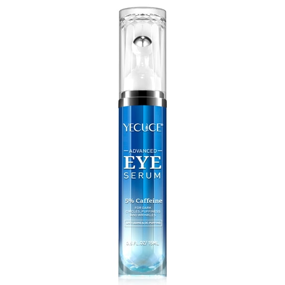 Yecuce Advanced Eye Serum,Infused with Retinol, Hyaluronic Acid-Eye Serum for Dark Circles, Puffiness and Wrinkles,Anti-Aging Facial Serum 15ml