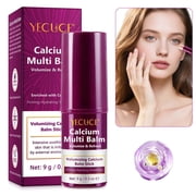 Yecuce Calcium Multi Balm Stick Firming & Hydrating Care with Collagen, Volumizes & Brightens Skin, Suitable for Eyes,Neck, Face - 0.3oz