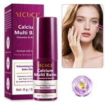 Yecuce Calcium Multi Balm Stick: Firming & Hydrating Care with Collagen, Volumizes & Brightens Skin, Suitable for Eyes,Neck, Face - 0.3oz