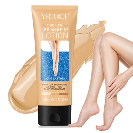 Yecuce Leg Makeup for Cover Varicose Vein, Body Foundation for Scar, Flawless Coverage, Waterproof & Long Lasting (Fairest Glow)